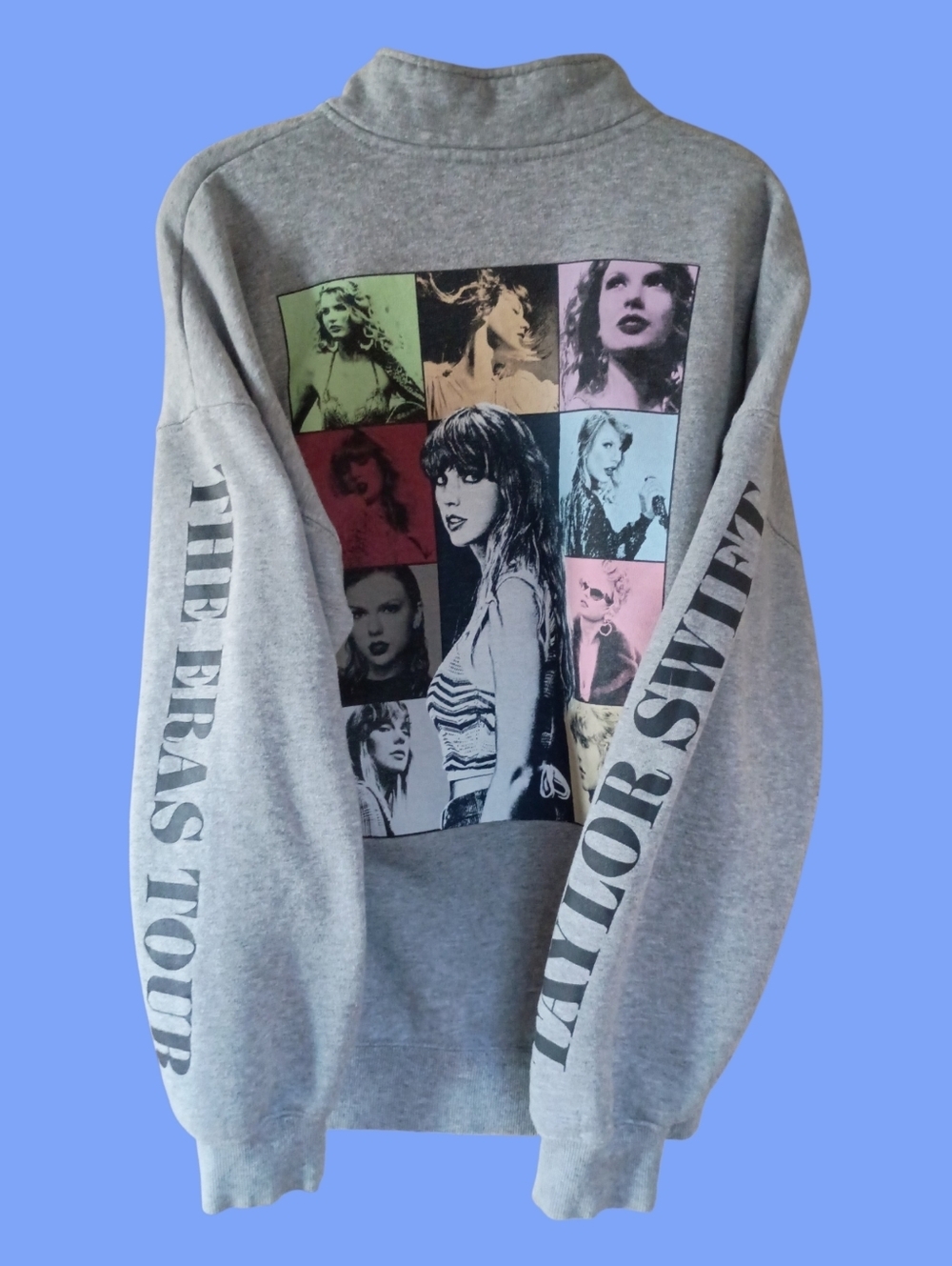 Taylor Swift Eras Tour 2023 Official 1/4 Quarter Zip Sweatshirt Large Authentic - Picture 3 of 5